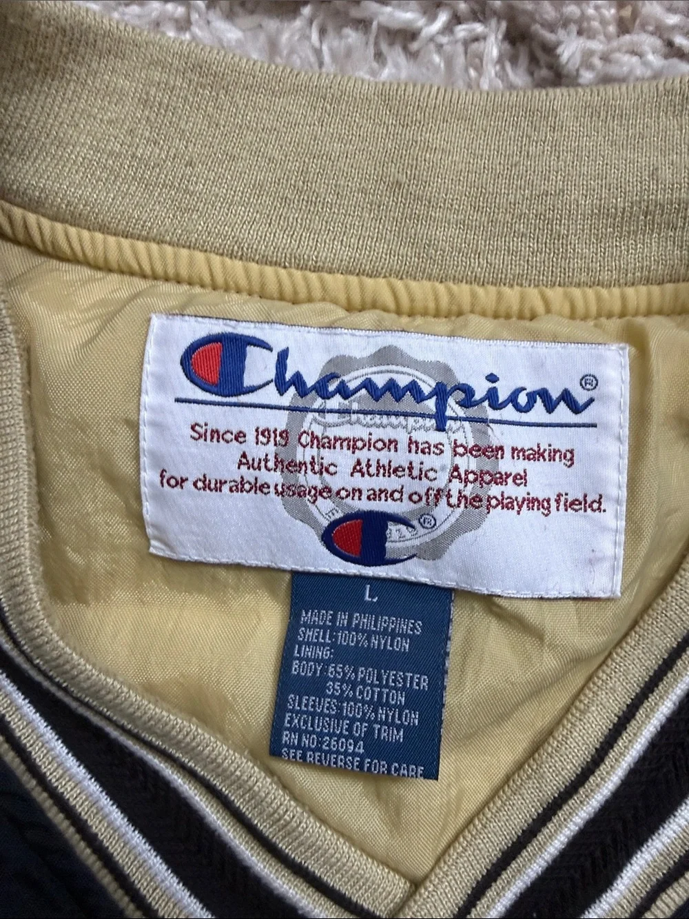 Vintage 90’s Champion West Point USMA Pullover Windbreaker Sweatshirt Sz Large
